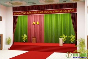 Rem hoi truong q12, phong man hoi truong, phong rem hoi truong, rèm vải hội trừong, phong man rem hoi truong